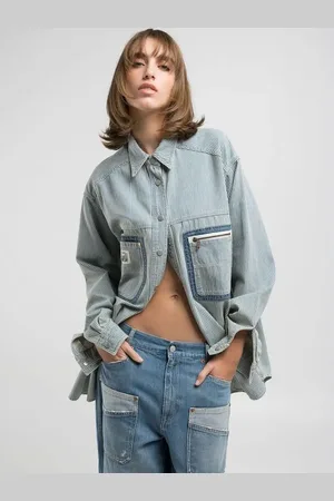 Replay Camisa W2188 850 89A-009 para mujer