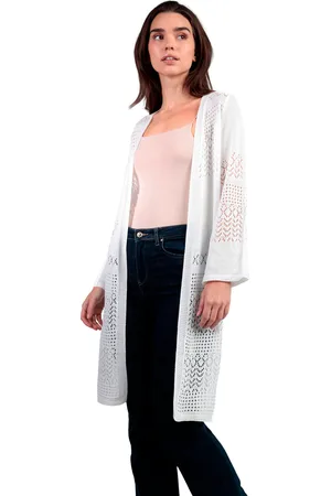 Admas Chaqueta Chaqueta de punto Crochet para mujer