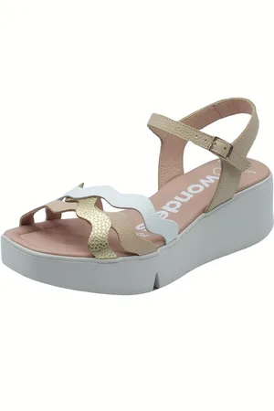 Wonders Sandalias B-7943 Wild Natural para mujer