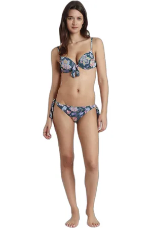 Admas Bikini Maillot de bain 2 pièces femme Push Up Night Paisley para mujer