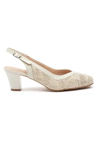 Cbp - Conbuenpie Zapatos de tacón Salones destalonados de piel by CBP para mujer