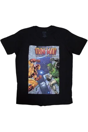 Marvel Camiseta manga larga Iron Man vs Dr Doom para mujer