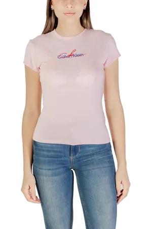 Calvin Klein Camiseta SS SCRIPT CK LV047B828G para mujer
