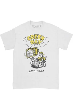 Green Day Camiseta manga larga Longview Doodle para mujer