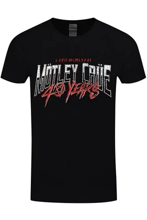 Motley Crue Camiseta manga larga 40 Years para mujer