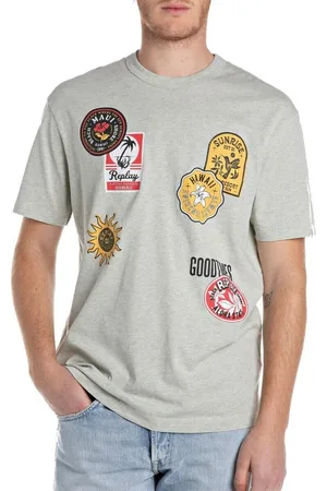 Replay Tops y Camisetas Camiseta con parche para hombre