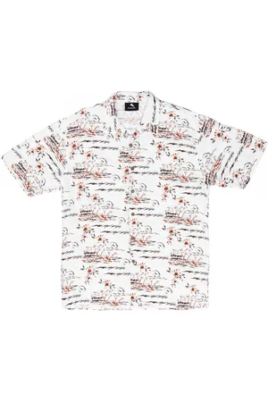MAUNA KEA Camisa manga larga Camisa Bowling Land of Aloha para hombre