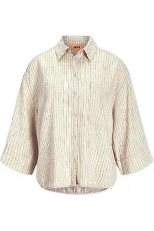 JJXX Blusa Breeze Summer Shirt - Feather Gray para mujer