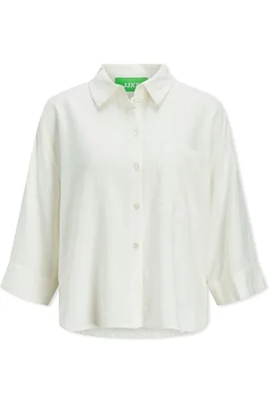 JJXX Blusa Breeze Summer Shirt - Blanc de Blanc para mujer