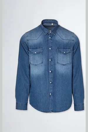 Liu Jo Camisa manga larga Camisa Texana Jeans Forttexasmd para hombre