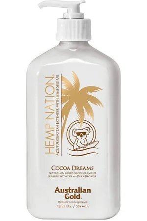 Australian Gold Protección solar Hemp Nation Cocoa Moisturizer Tan Extender para mujer