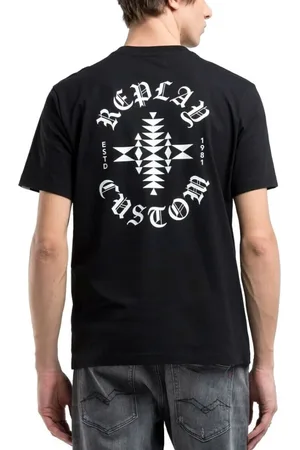 Replay Tops y Camisetas Camiseta con estampado en la espalda para hombre