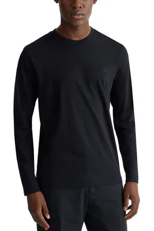 Liu Jo Tops y Camisetas Camiseta bsica de manga larga negra para hombre