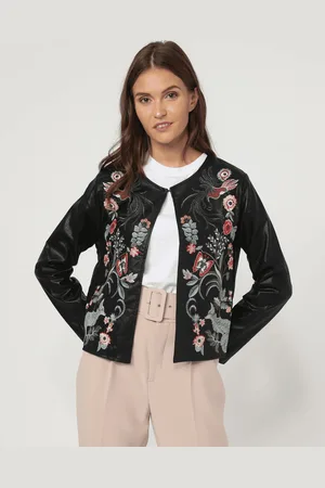 Mosnova Cazadora de cuero B987 para mujer