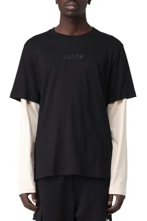 DISCLAIMER Tops y Camisetas Camiseta de doble manga para hombre