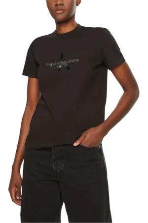 Calvin Klein Camiseta GLOSSY MONOLOGO REGU J20J224983 para mujer