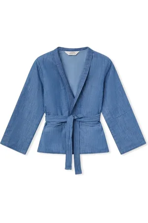 Compañía fantástica Abrigo COMPAÑIA FANTÁSTICA Jacket 40024 - Blue para mujer