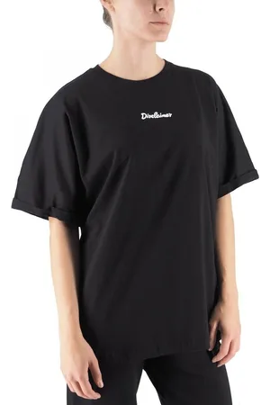 DISCLAIMER Tops y Camisetas Camiseta de punto negra para mujer