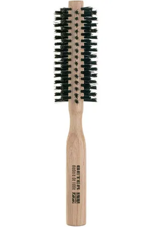 Beter Tratamiento capilar Cepillo Redondo Púas Mixtas Mango Madera Oak 40 Mm para mujer