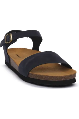Frau Sandalias NABUK BLU para mujer