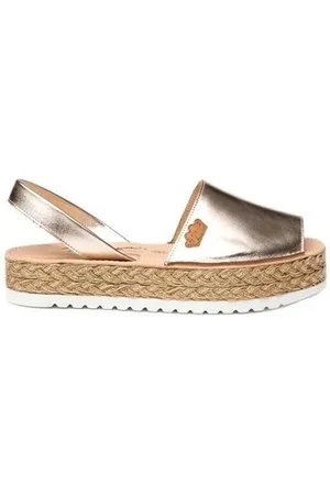 Cbp - Conbuenpie Sandalias Cbp|Abarcas menorquinas piel metal |Mujer para mujer