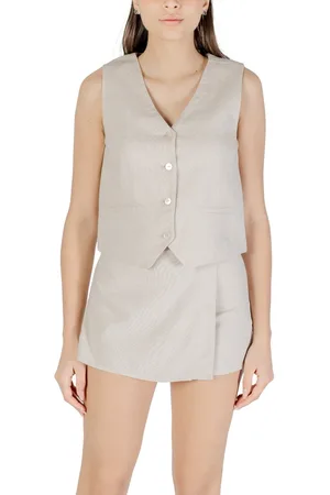 ONLY Chaleco de traje ONLCARO S/L LINEN BLEND VEST CC TLR 15338714 para mujer