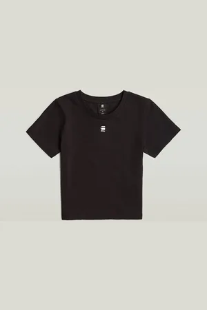 G-Star Camiseta tirantes D26446-3310 CROPPED MINI-6484 BLACK para mujer