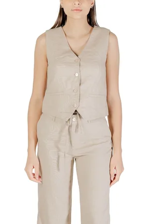 ONLY Chaleco de traje ONLCARO S/L LINEN BLEND VEST CC TLR 15338714 para mujer