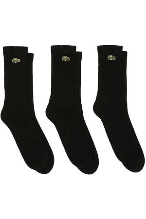 Lacoste Calcetines Sport 3 Pack High Cut Socks Black/Black/Black para hombre