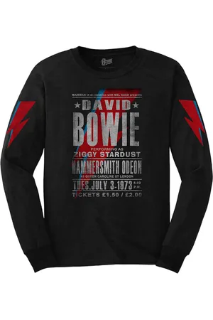 David Bowie Camiseta manga larga Hammersmith Odeon para mujer