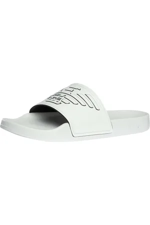 Emporio Armani Chanclas Deslizadores de águila en relieve para hombre