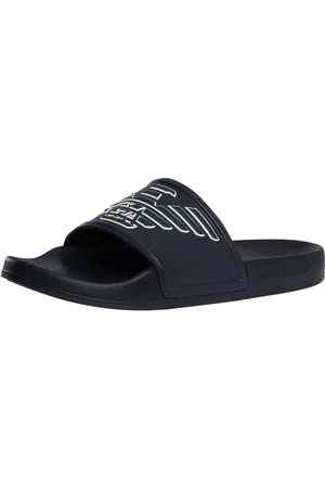 Emporio Armani Chanclas Deslizadores de águila en relieve para hombre