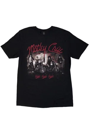 Motley Crue Camiseta manga larga Girls Girls Girls Vintage para mujer