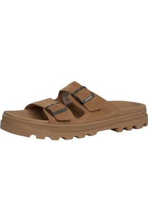 Palladium Chanclas Sandalias de ante Dunelite Riviera para hombre