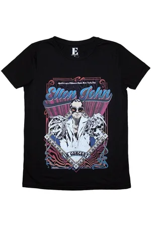 Elton John Camiseta manga larga Psych para mujer