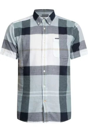 Barbour Camisa manga corta Camisa de manga corta de sastre Douglas para hombre