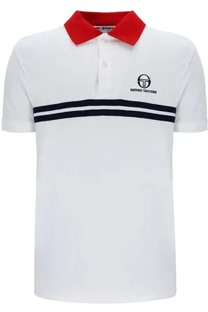 Sergio Tacchini Tops y Camisetas Supermac MK2 Polo Shirt White/Adrenaline Rush para hombre