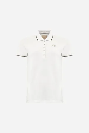 La Martina Tops y Camisetas WAP004 PK001-00001 OPTIC WHITE para mujer