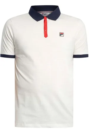 Fila Tops y Camisetas Panatta 2 Polo Shirt Gardenia/ Navy/ Red para hombre