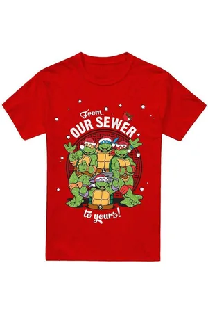 Teenage Mutant Ninja Turtles Tops y Camisetas Merry Christmas From Our Sewer para mujer