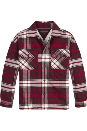 Tommy Hilfiger Chaquetas KB0KB08615 SHEARLING-0QJ MULTI CHECK para niño