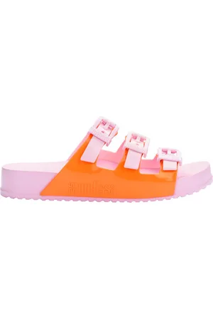 Melissa Sandalias Cozy Stripes - Pink/Orange para mujer