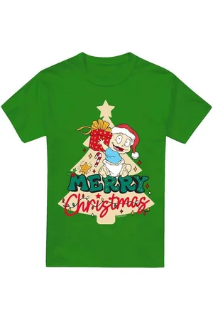 Rugrats Camiseta manga larga Merry Christmas para hombre