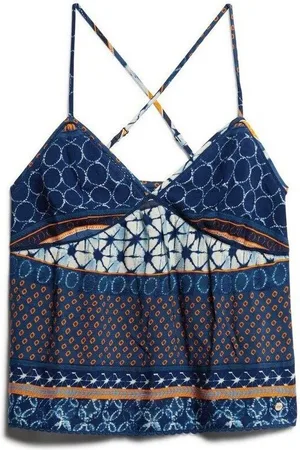 Superdry Camiseta tirantes Débardeur tissé imprimé femme para mujer