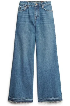 Superdry Jeans Jeans large évasé à bords francs femme para mujer