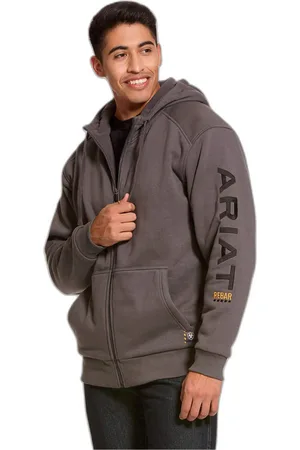 Ariat Jersey Sweatshirt à capuche full zip Rebar All Weather para hombre