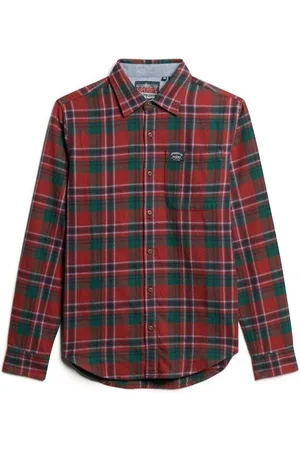 Superdry Camisa manga larga Chemise à carreaux manches longues en coton para hombre
