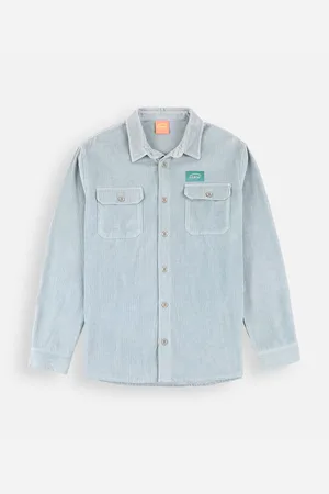 Oxbow Camisa manga larga Surchemise CORD para hombre