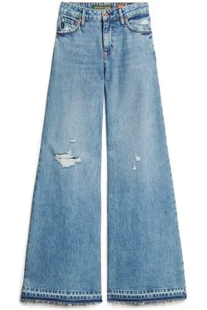Superdry Jeans Jeans large évasé à bords francs femme para mujer