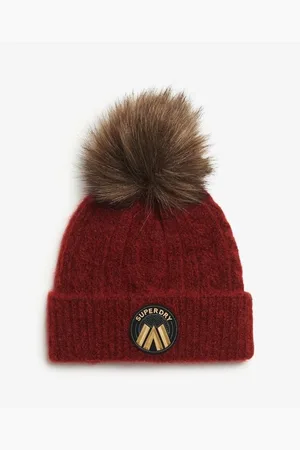 Superdry Gorro Bonnet en tricot torsadé femme Luxe para niña